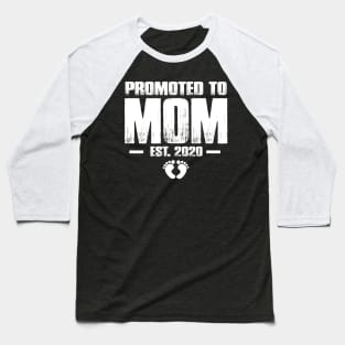 Promoted to Mom 2020 Funny Mother's Day Gift Ideas For New Mommy Baseball T-Shirt